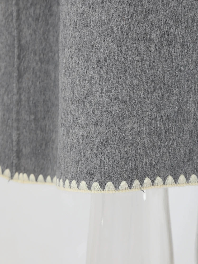 Double Sided Belted Woolen Coat