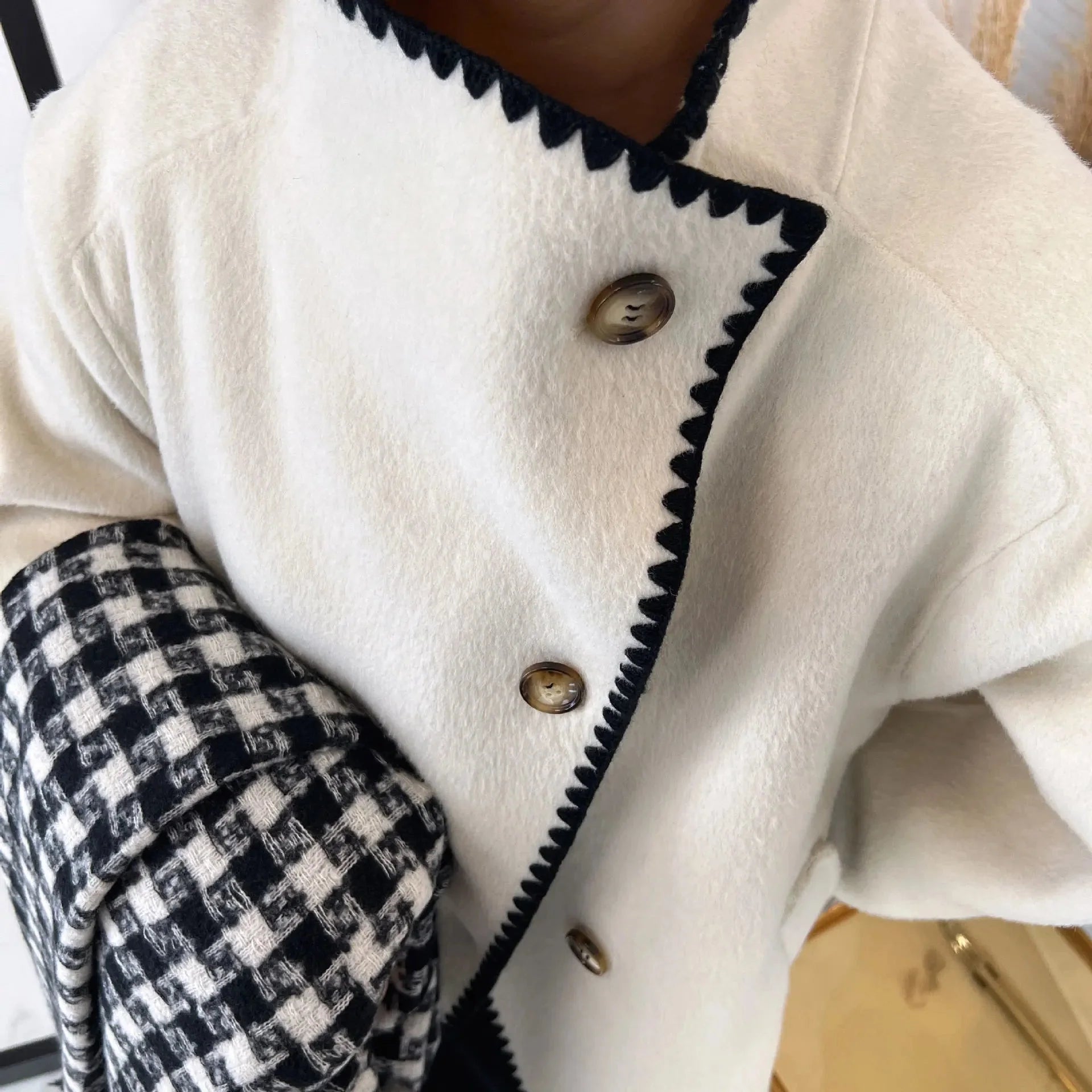 Double Sided Belted Woolen Coat