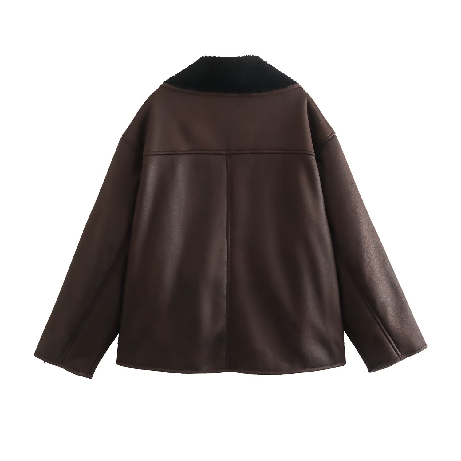 Double Sided Faux Leather Jacket