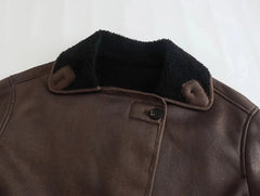 Double Sided Faux Leather Jacket