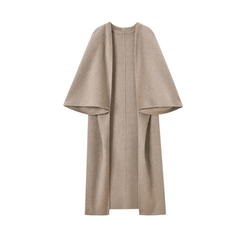 Double-Sided Silhouette Cloak Style Coat