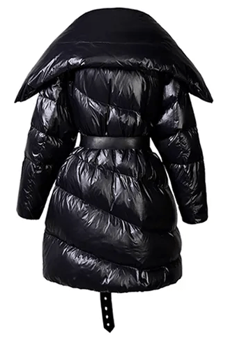 Down Puffer Belted Jacket