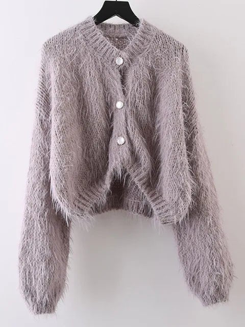 Downy Warm Knitted Short Sweater