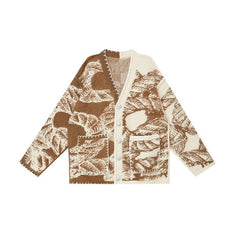 Dragon Tail Yin Yang Knit Sweater