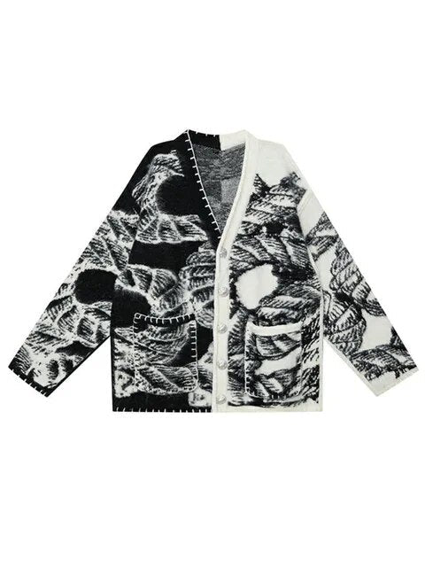 Dragon Tail Yin Yang Knit Sweater