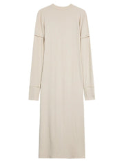 Dress Print Knit Long Dress