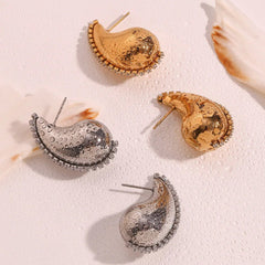 Droplet Stud Hypoallergenic Earrings