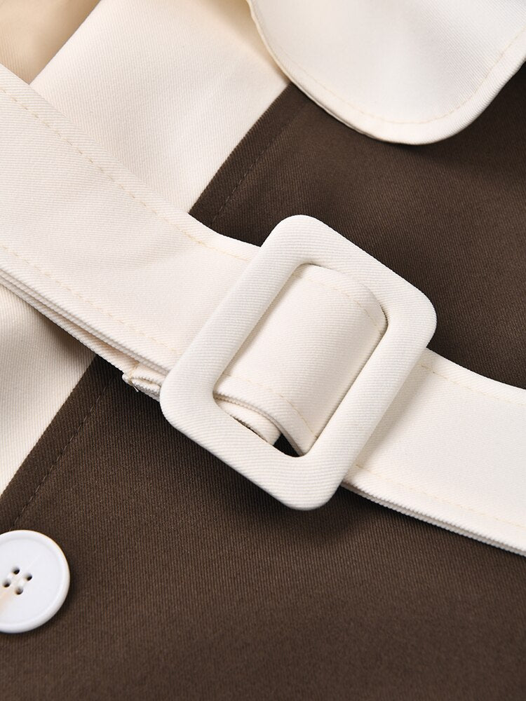 Dual Lapel Trench Coat