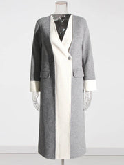 Dual Tone Woolen Shawl + Coat