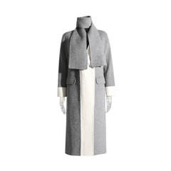 Dual Tone Woolen Shawl + Coat