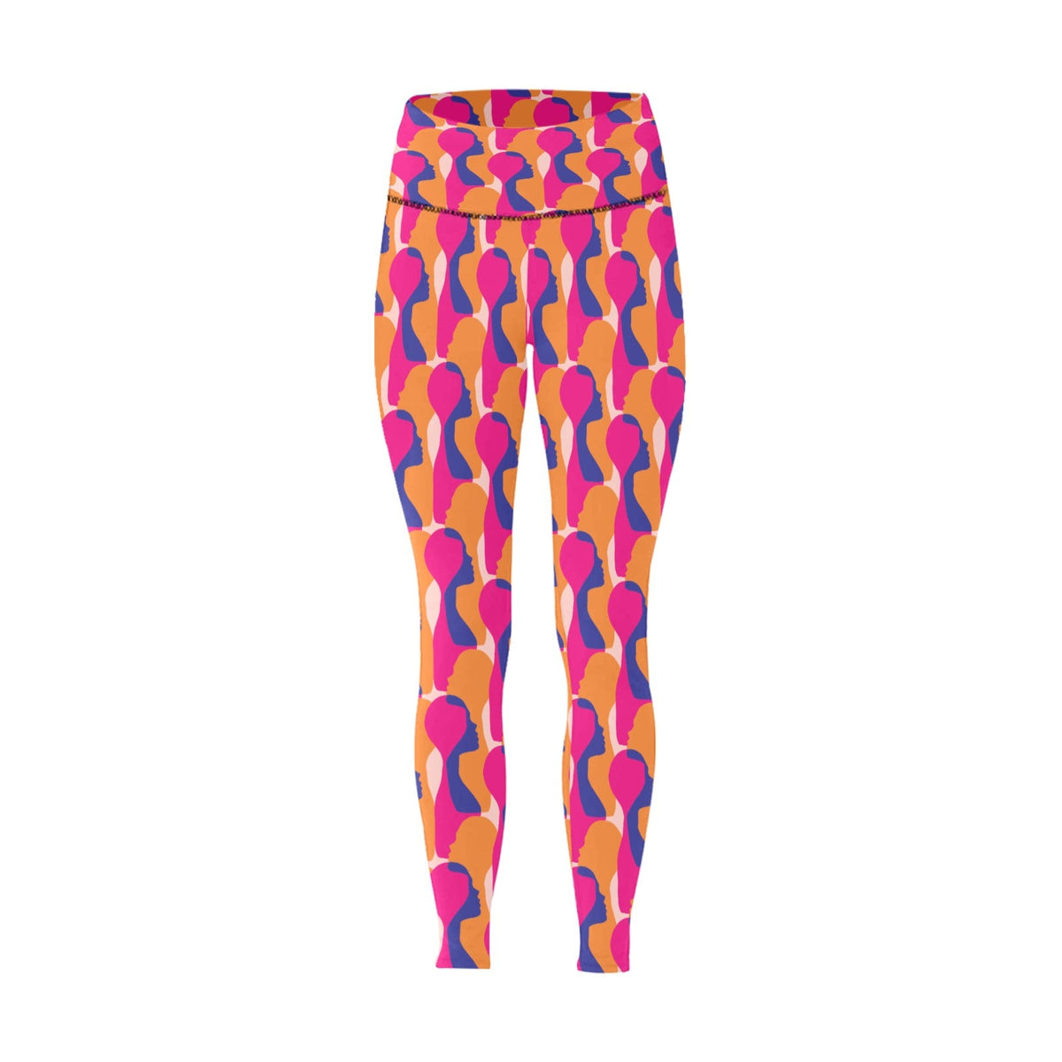 Ubuso Pink High-Waisted Leggings