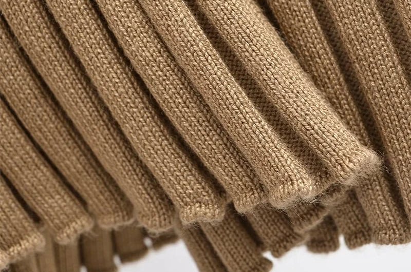 Earth Tones Bodycon Knit Dress