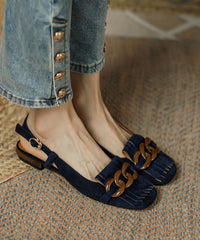 Apricot Suede Tassel Sequined Splicing Water Sandals