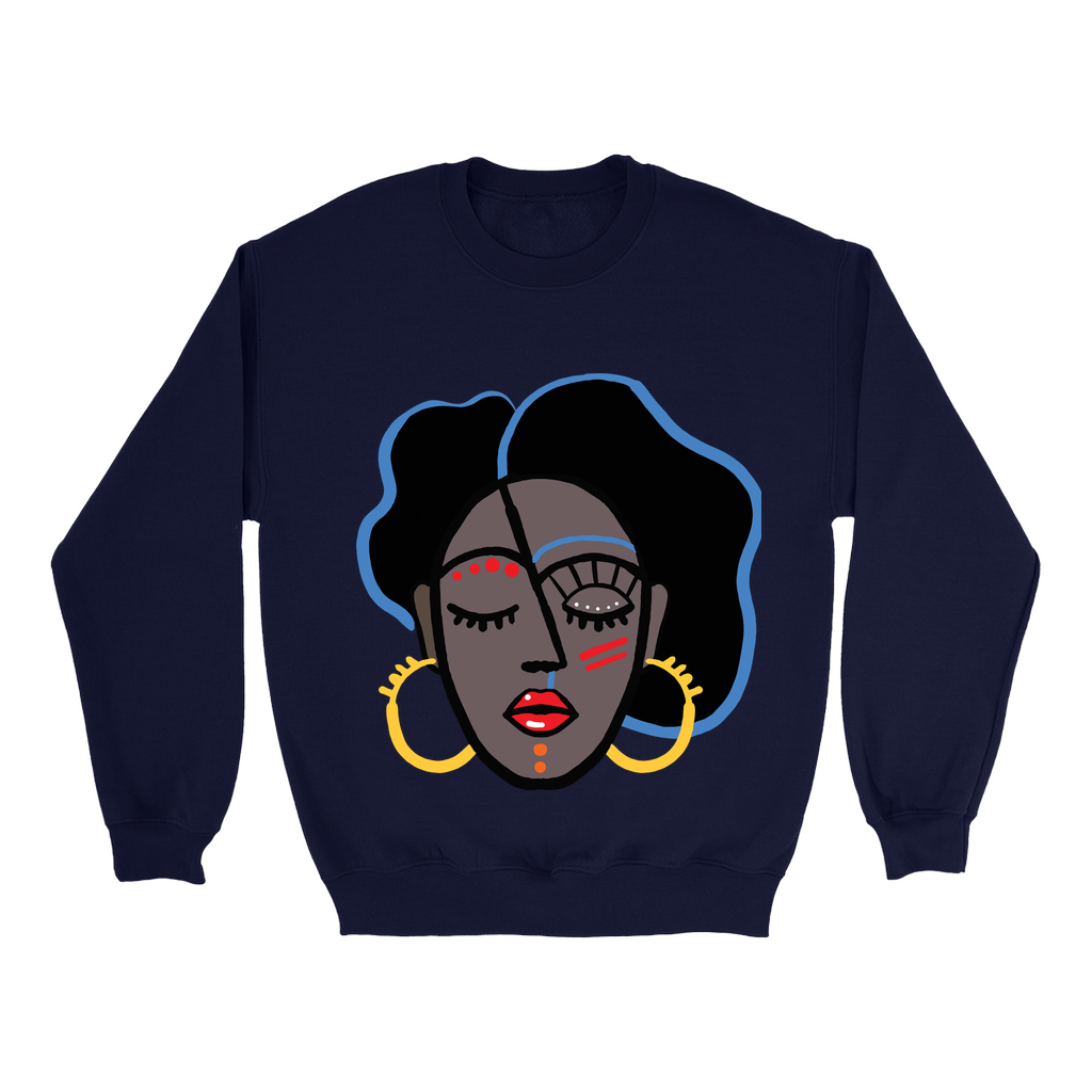 Mocha Afro Red Sweatshirt