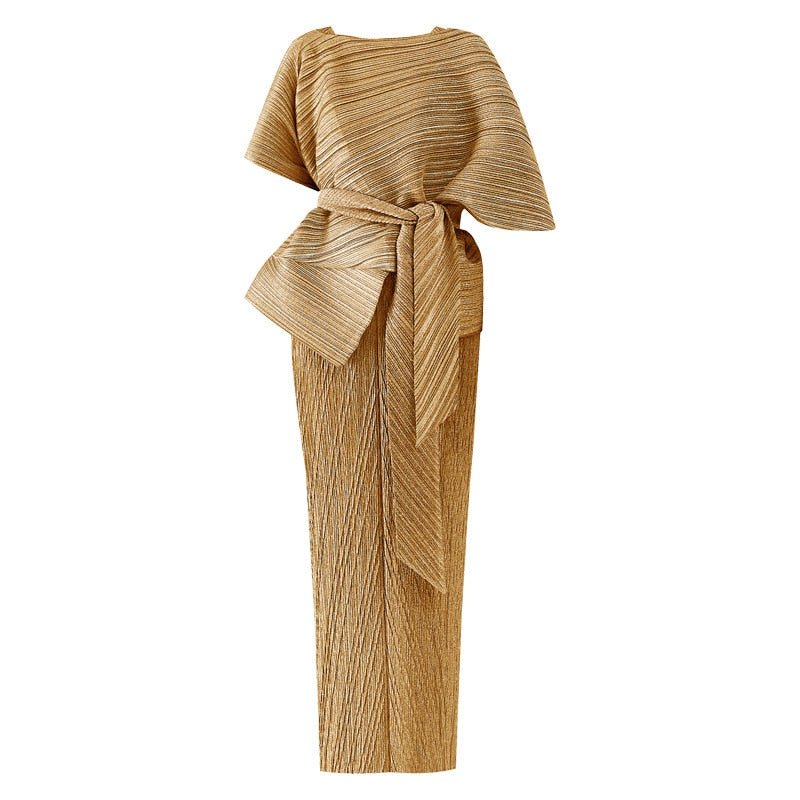 Eleganza Maxi Pleated Set