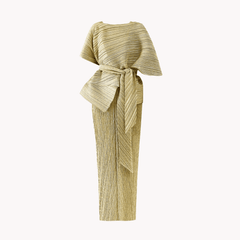 Eleganza Maxi Pleated Set -@styleconnoisseur