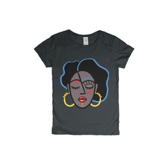 Mocha Afro Red T-Shirt