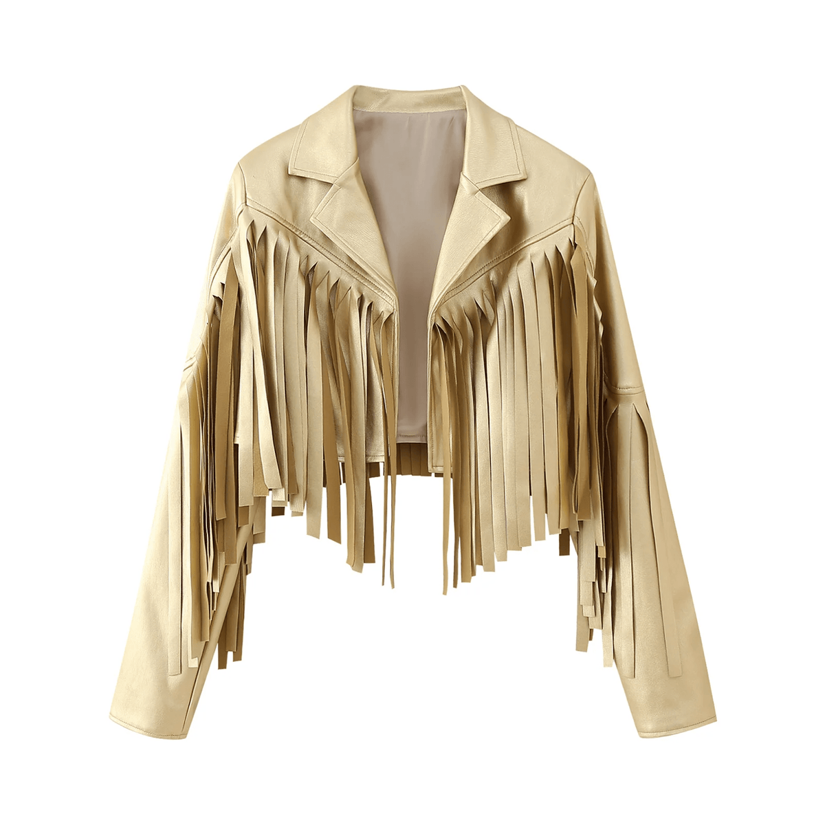 Fringed Loose Fit Short Jacket