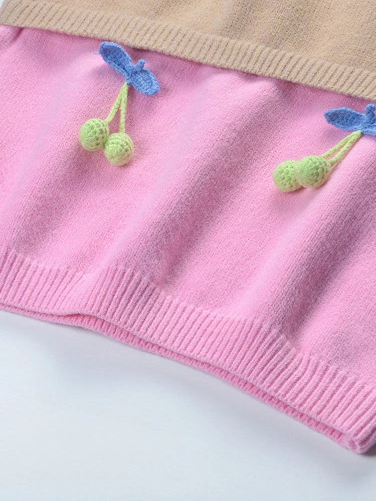 Fruity Tricolor Knit Sweater