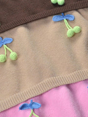 Fruity Tricolor Knit Sweater