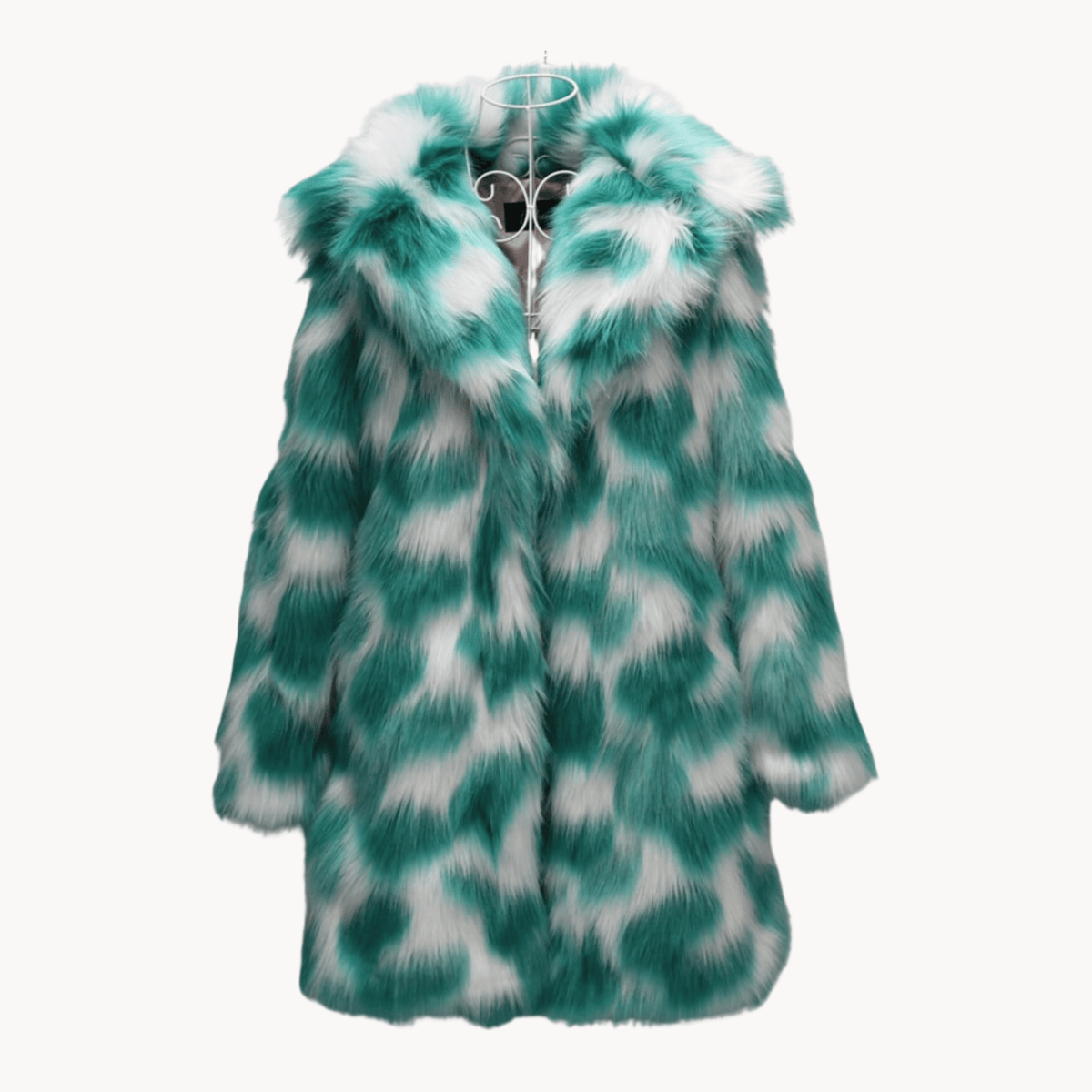 Fuzzy Open-Front Coat