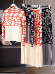 Giraffe Print Pleated Set - @angodiva