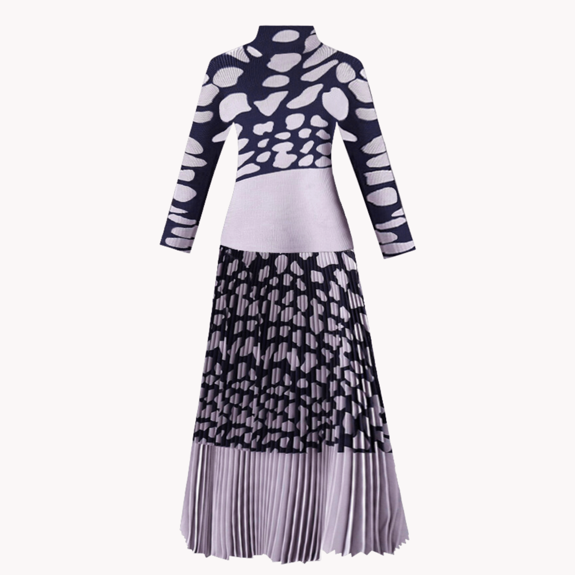 Giraffe Print Pleated Set - @angodiva