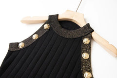 Glam Halterneck Sleeveless Knitted Dress