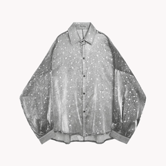 Glitter Mesh Top