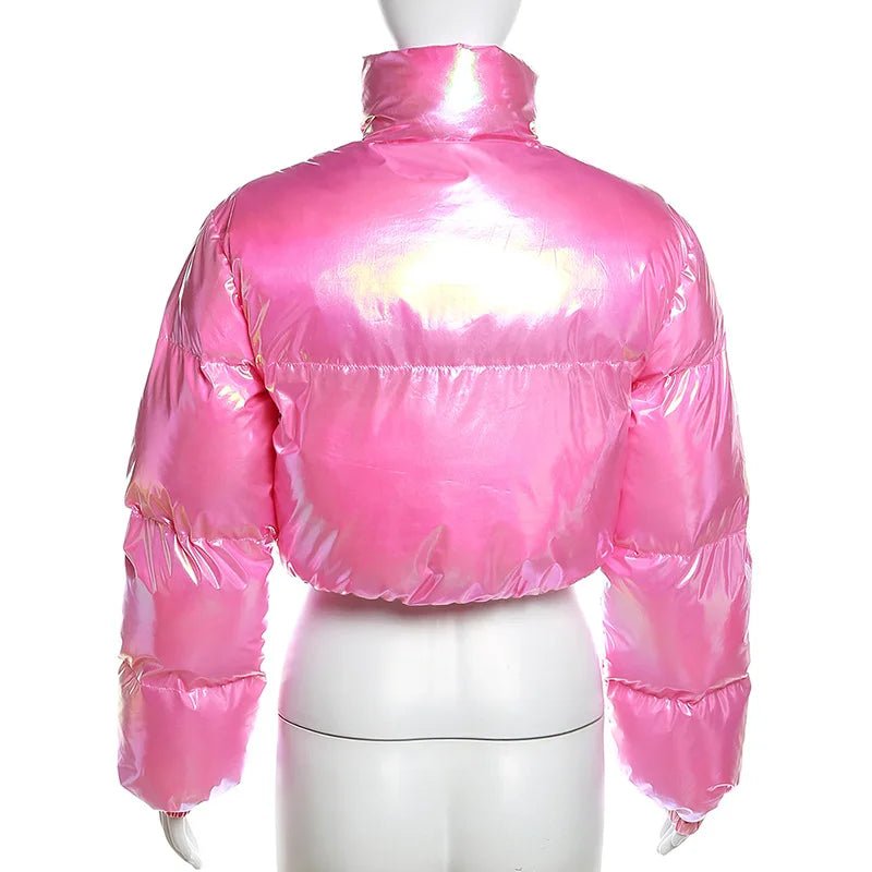 Glossy Short Puff Jacket