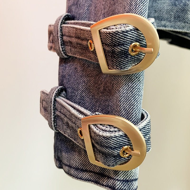 Gold Buttons Denim Jacket