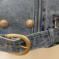 Gold Buttons Denim Jacket