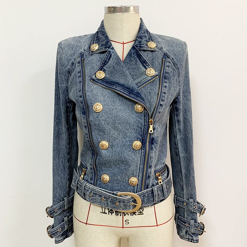 Gold Buttons Denim Jacket