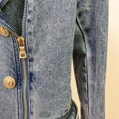 Gold Buttons Denim Jacket