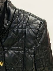 Gold Buttons Zip-Up Short Jacket