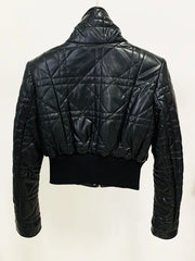 Gold Buttons Zip-Up Short Jacket