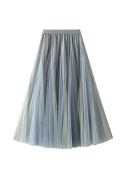 Gradient Midi Tulle Skirt