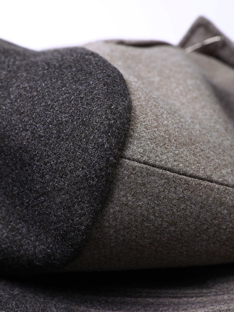 Gradient Print Woolen Blazer