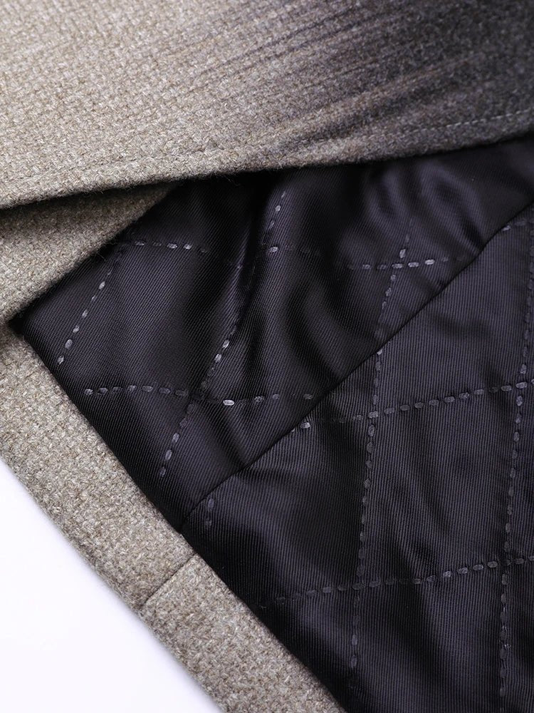 Gradient Print Woolen Blazer