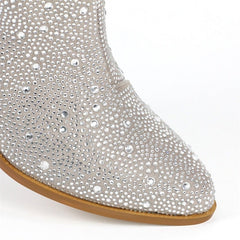 Gradient Rhinestone Cowboy Boots