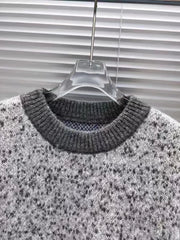 Gradient Round Neck Knit Sweater