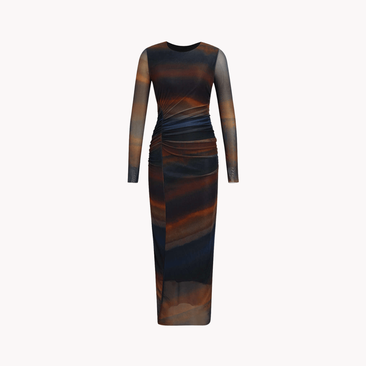 Gradient Tye Dye Mesh Dress