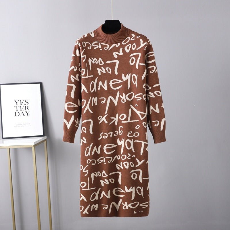 Graffiti Knit Dress