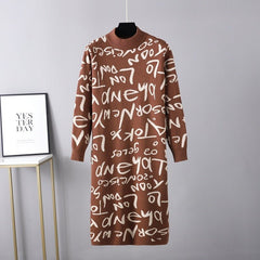 Graffiti Knit Dress