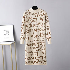 Graffiti Knit Dress