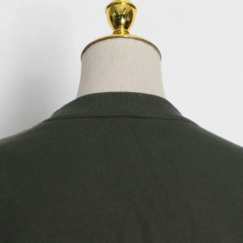 Green Gathered Waist Sweatshirt