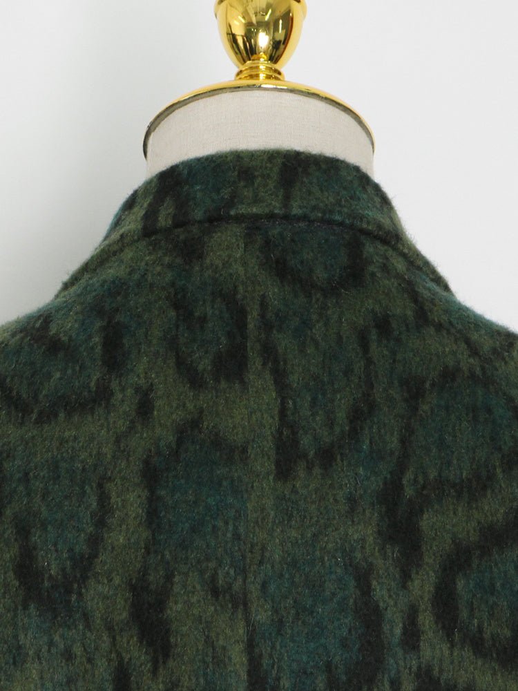 Green Leopard Blazer