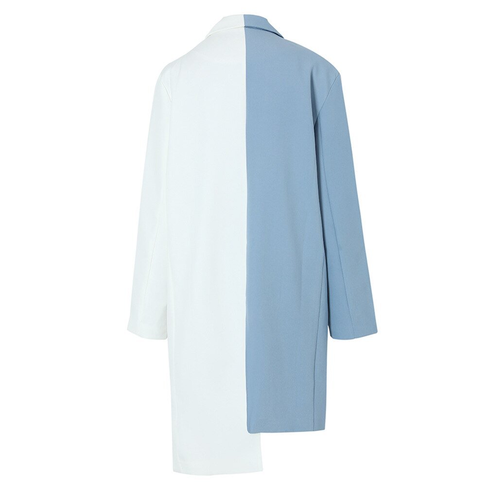 Half and Half Long Suit Jacket