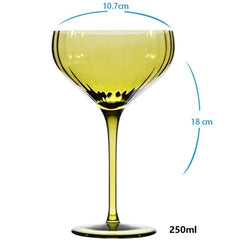 Hand Blown Margarita Wine Glass