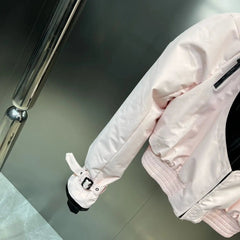 Hearts Stand Collar Padded Jacket